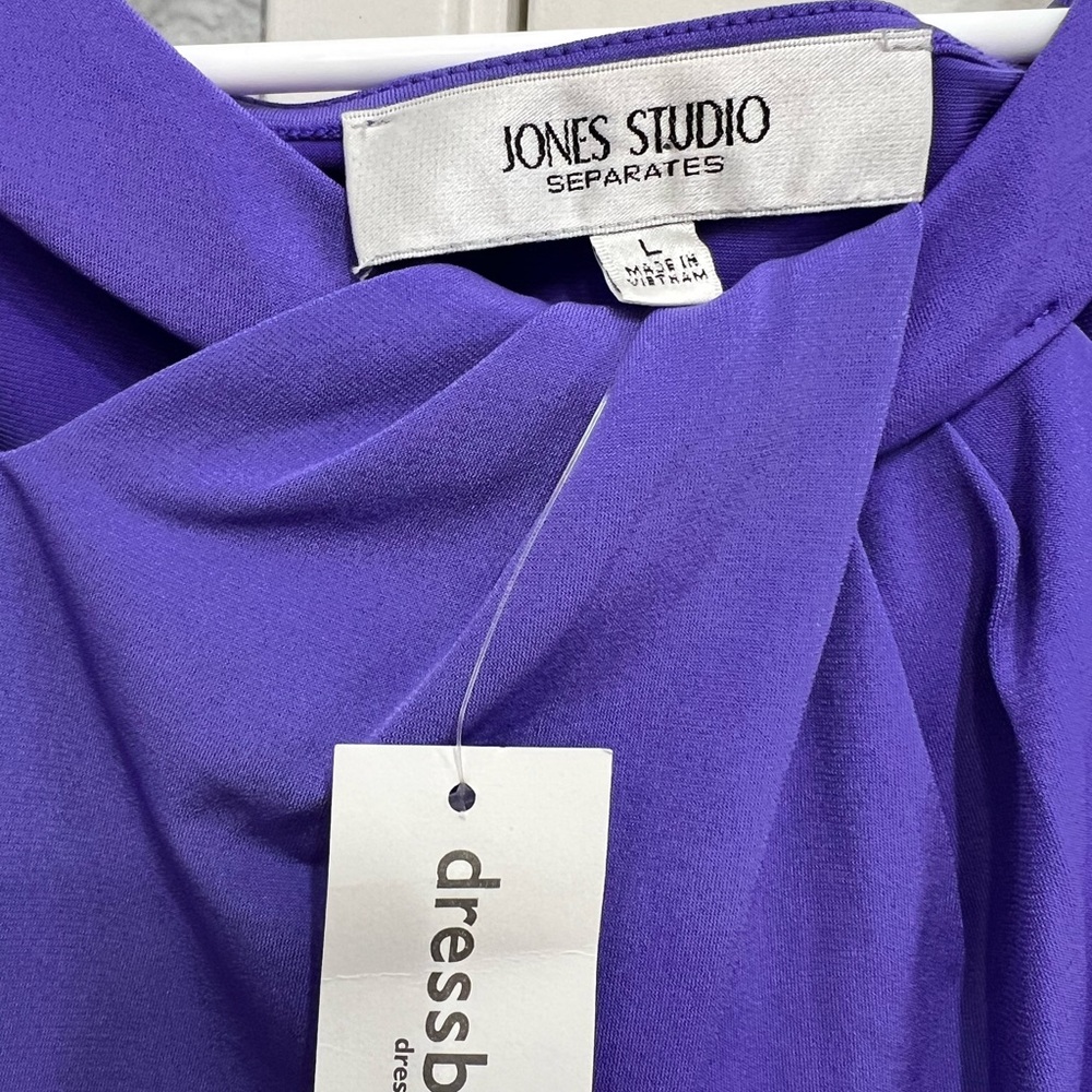 Jones Studio NWT purple blouse - Picture 4 of 6